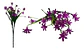 Mini Ramo Flores Rosas Plástico Decoración Arreglos Florales - Miniatura 3