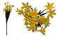 Mini Ramo Flores Rosas Plástico Decoración Arreglos Florales - Miniatura 4