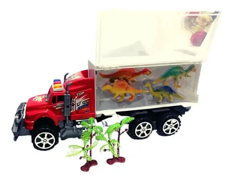 Dinosaurios Camión De Impulso Juguete Niño Auto 5