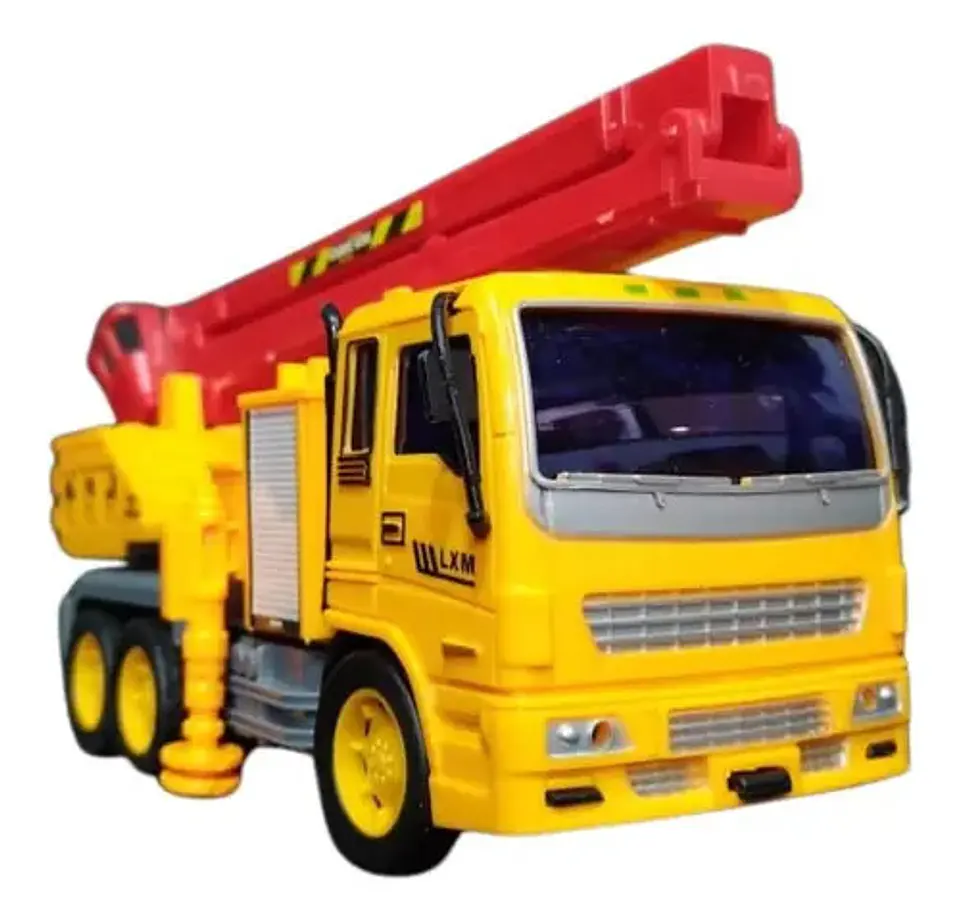Camión De Construcción Grúa Juguete Niños Carro De Impulso  2