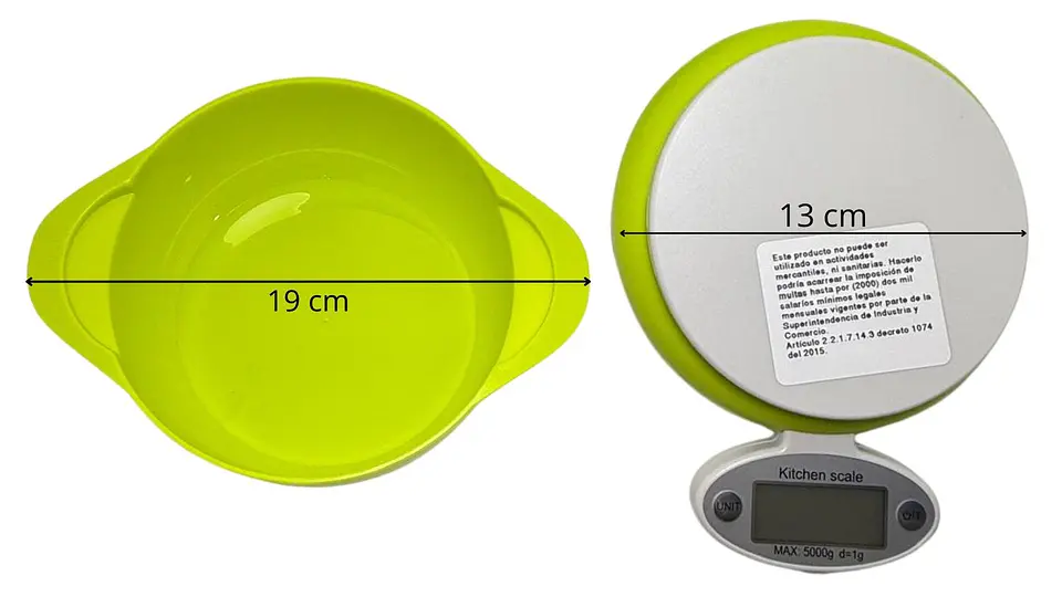 Pesa Digital Cocina 5kg Bascula Gramera Utensilios De Cocina 7
