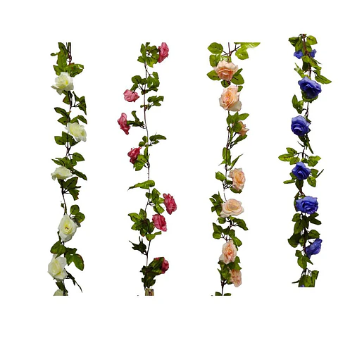 Enredadera Flor 1 Jardin 200cm Hoja Mata Rosas