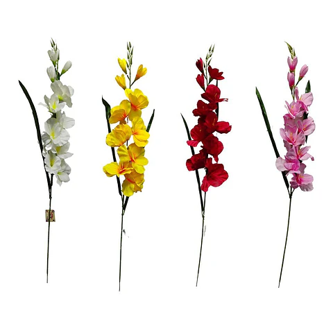 Gladiolas Flores Artificiales Vara Nardo