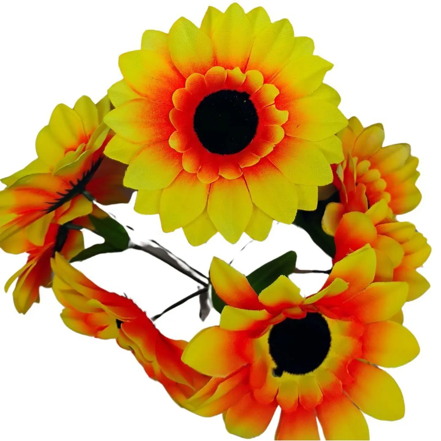 Mata Girasol Flores Artificiales Ramo 7 Girasoles 2