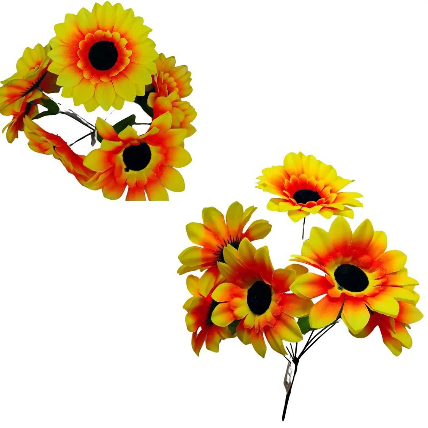 Mata Girasol Flores Artificiales Ramo 7 Girasoles 5