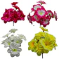 Flores Artificiales Ramo Dalia Rosas - Miniatura 1