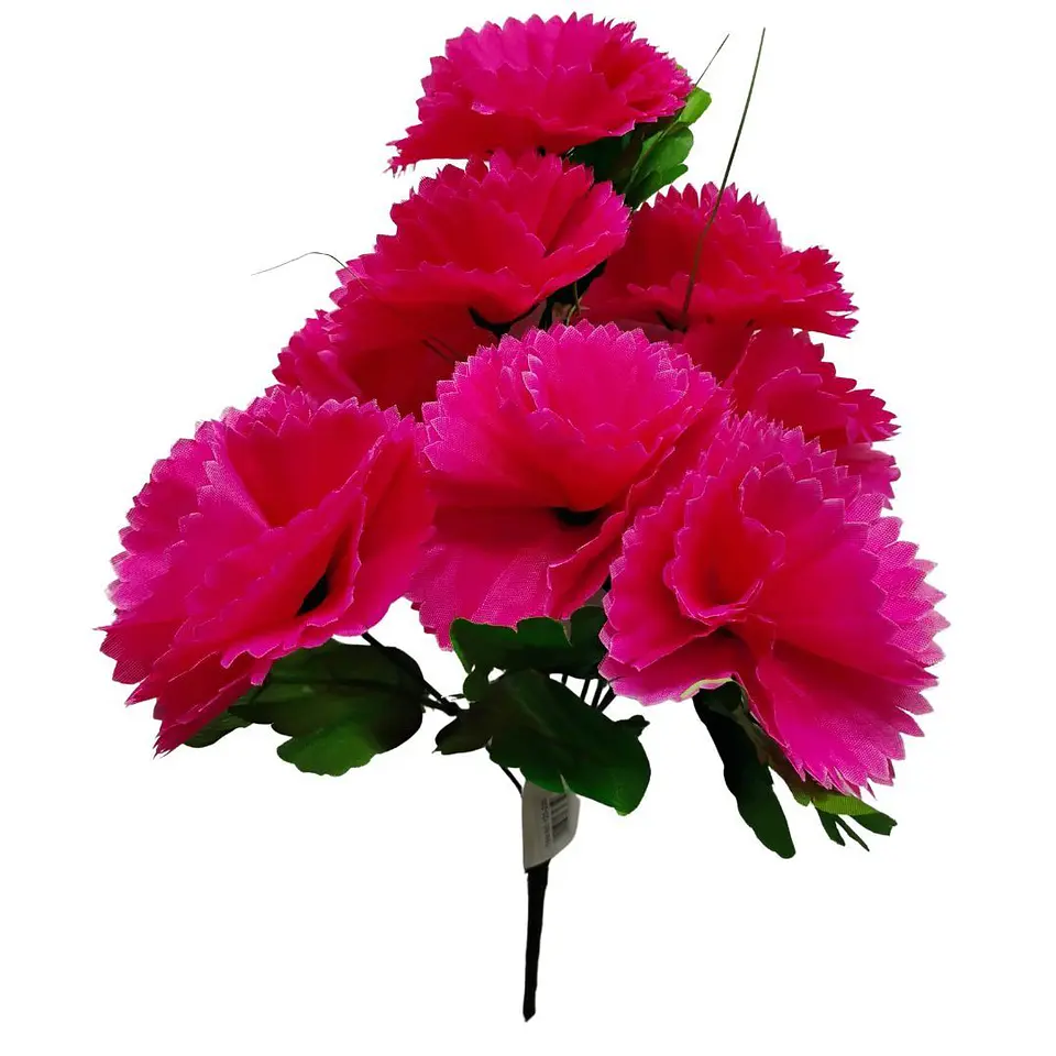 Ramo Clavel Flores Artificiales Decoración 4