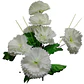 Ramo Clavel Flores Artificiales Decoración - Miniatura 6