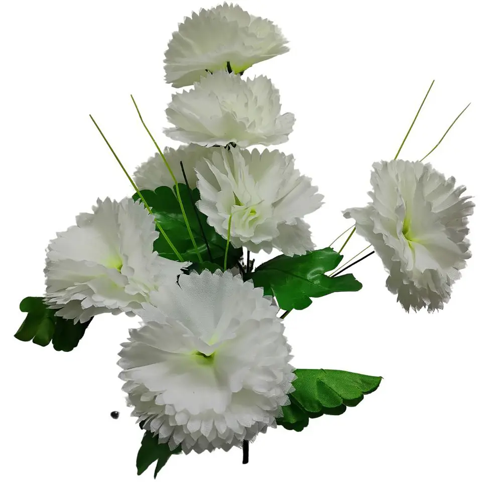Ramo Clavel Flores Artificiales Decoración 6