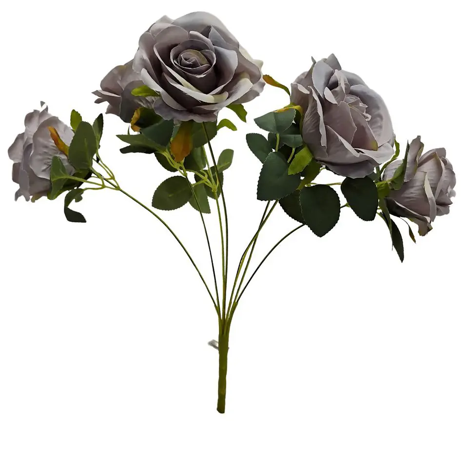 Matas Rosas Colores Vivos Flores Artificiales Decoración 2