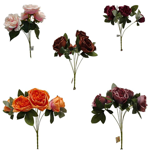 Matas Rosas Secas Flores Artificiales Decoración