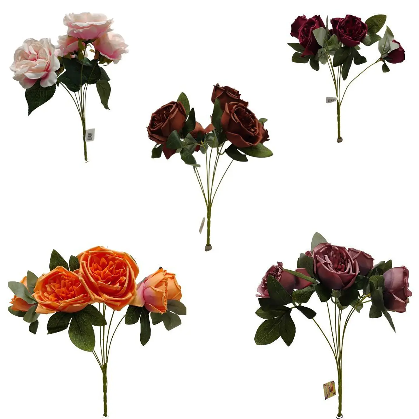 Matas Rosas Secas Flores Artificiales Decoración 1