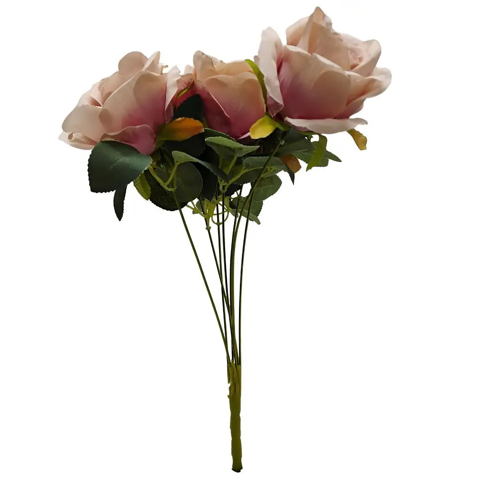 Matas Rosas Colores Vivos Flores Artificiales 42cm 2