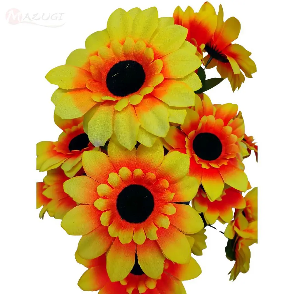 Girasol Flores Artificiales Ramo Girasoles 50cm 4