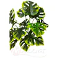 Jardines Eventos Matas Rosas Flores Artificiales Monstera - Miniatura 2