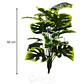 Balazo Jardines Matas Rosas Flores Artificiales Monstera - Miniatura 5