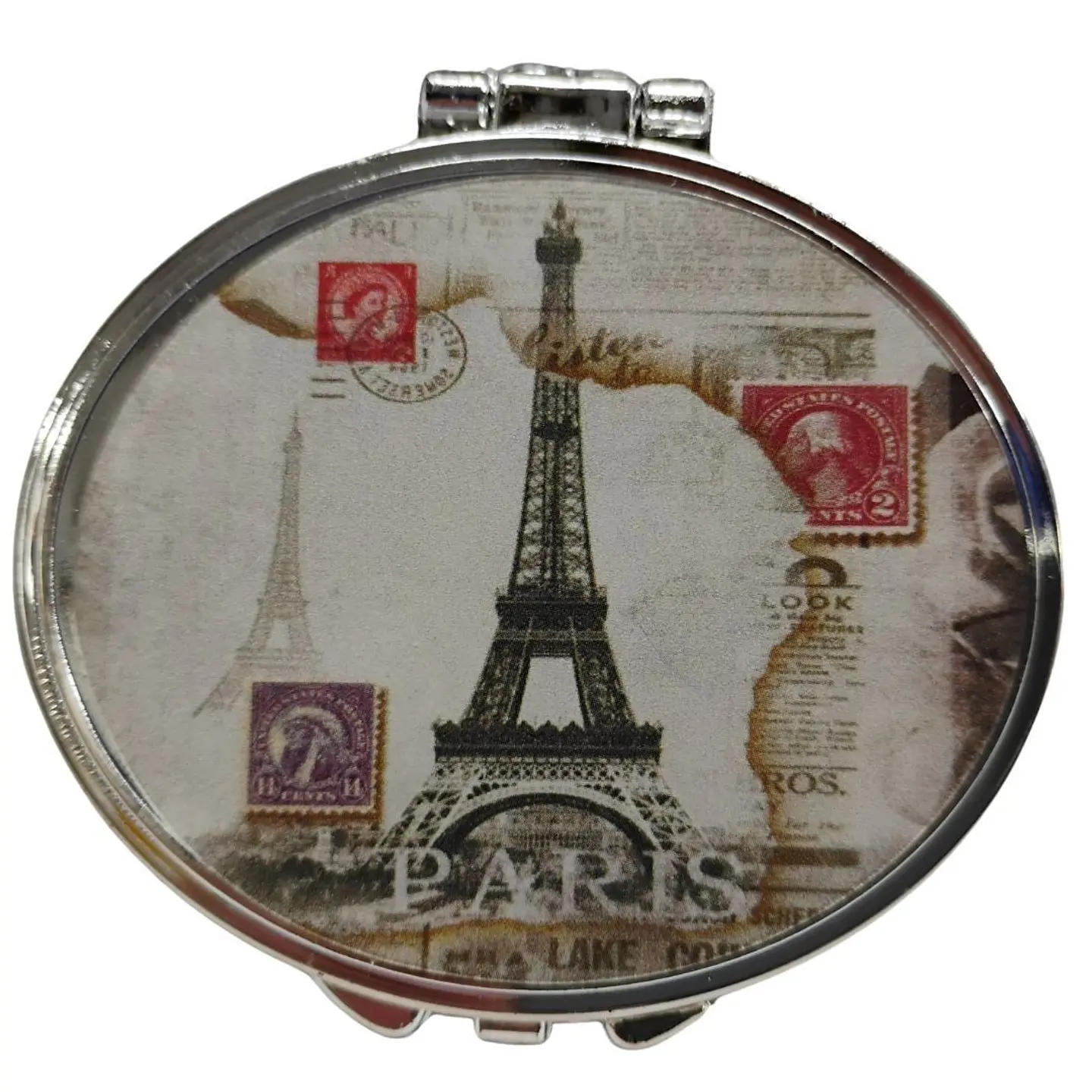 Espejo De Bolsillo Redondo 2und Diseño Torre De Paris 3