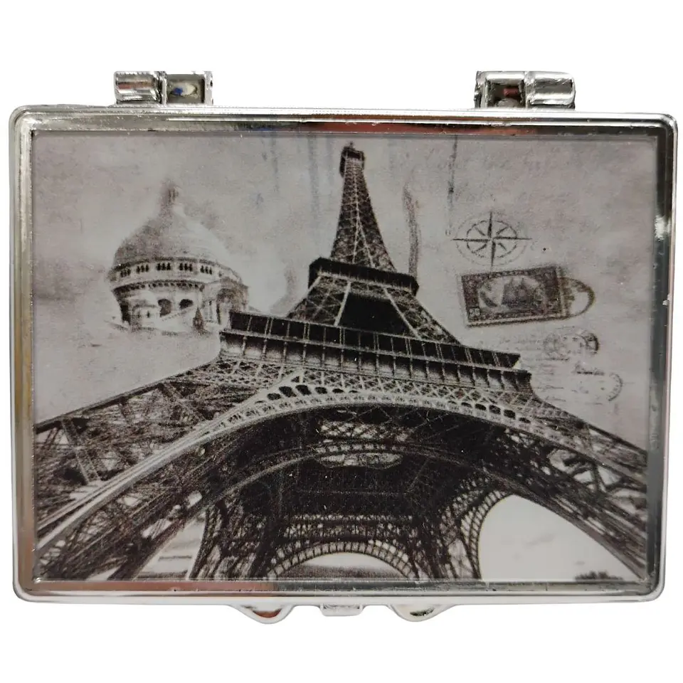 Espejo De Bolsillo Redondo 2und Diseño Torre De Paris 4