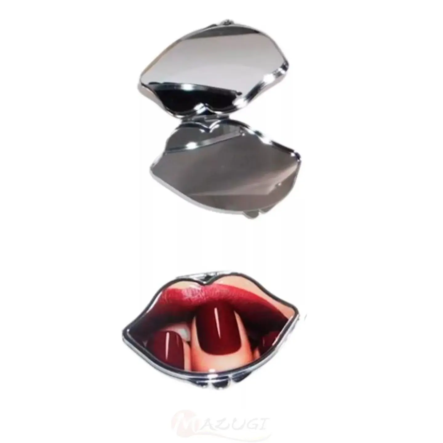 Espejo De Bolsillo Redondo 2und Diseño Besos Labios 3