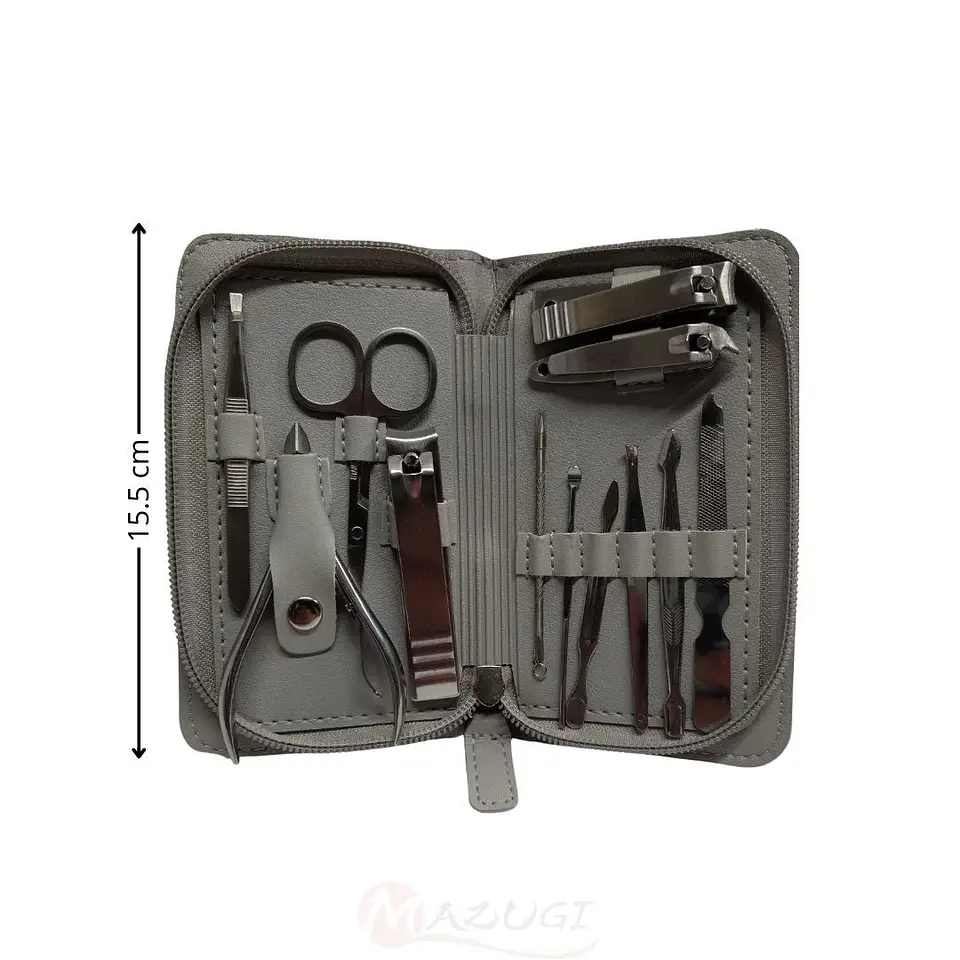 Pedicura Manicure 12 Pcs Estuche Belleza Corta Uñas Aseo 4