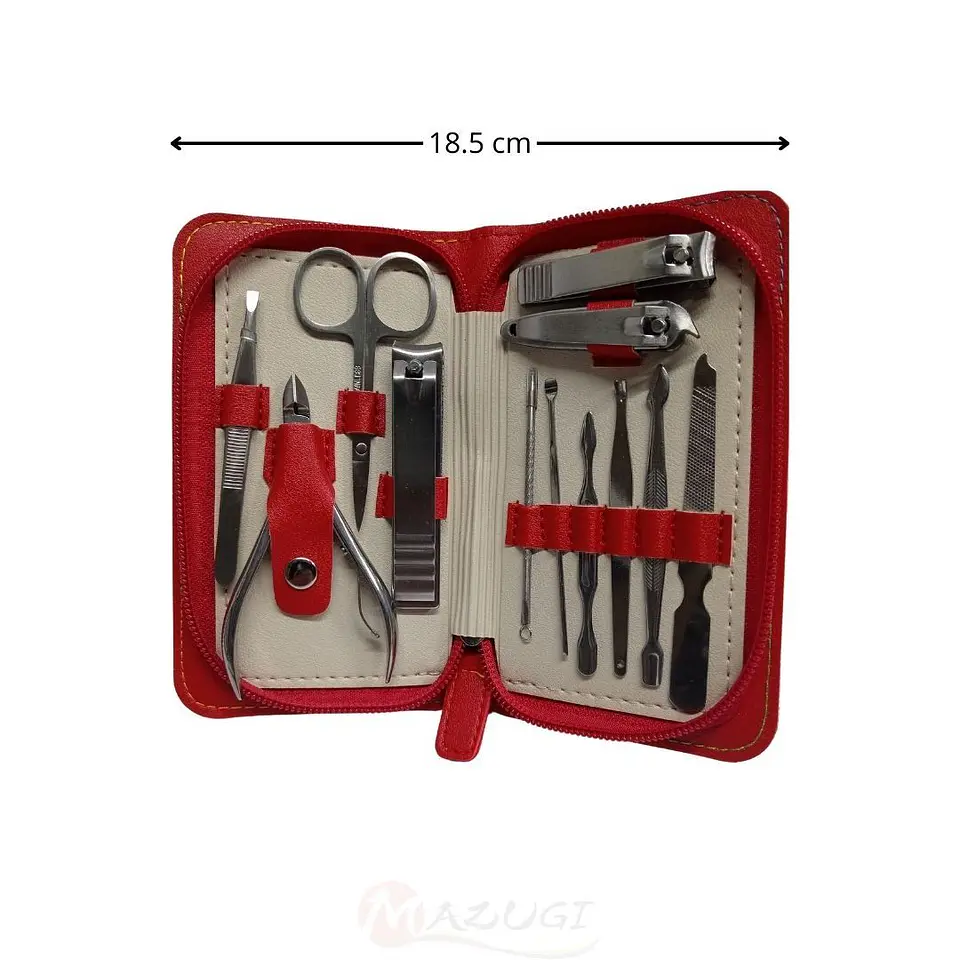 Pedicura Manicure 12 Pcs Estuche Belleza Corta Uñas Aseo 5