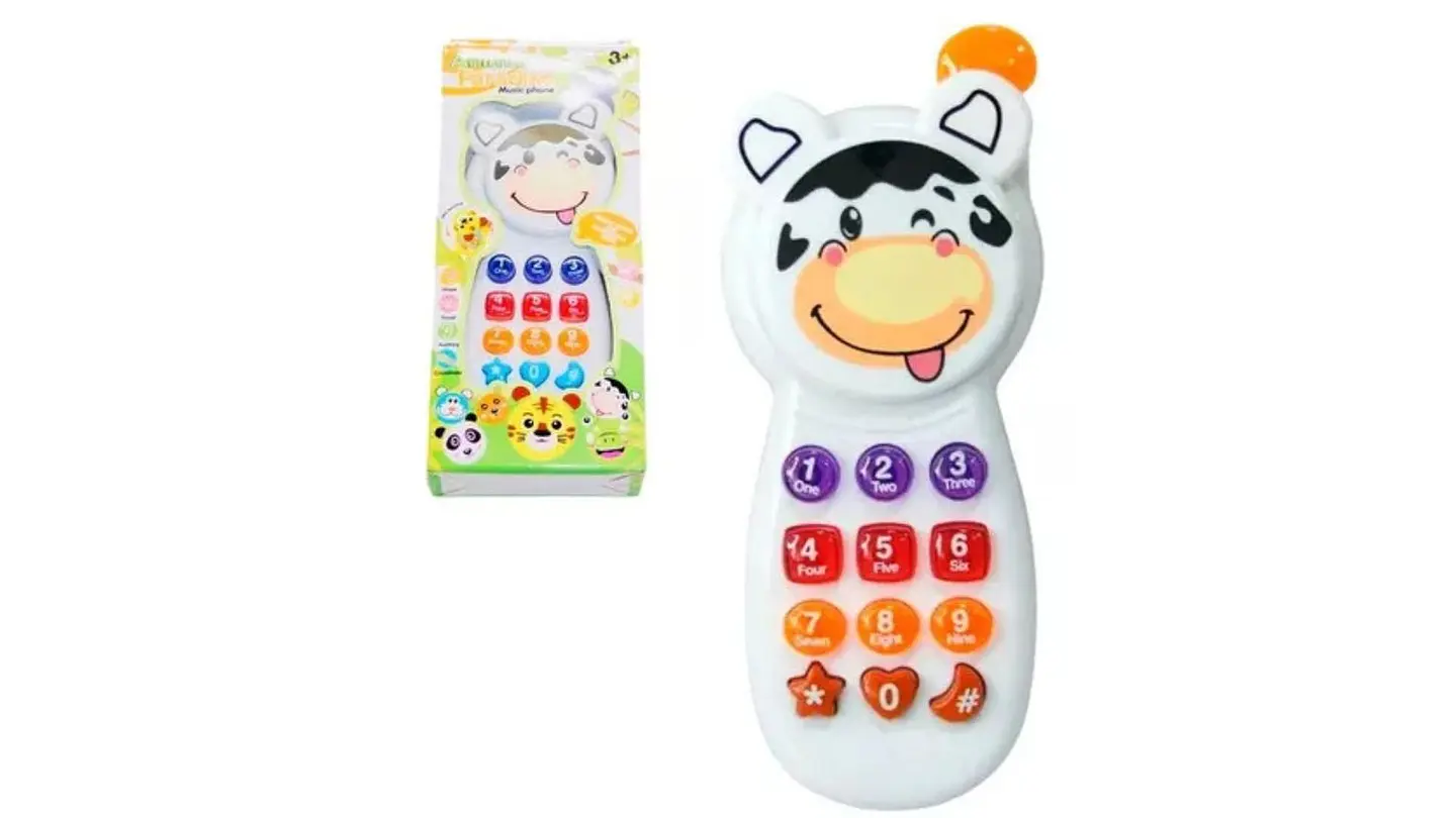 Celular Vaca Animalitos Juguete Sonidos Juego Tigre Bebes 2