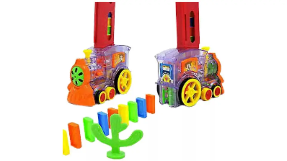 Juguete Carro Tren Dominó Electrónico Con Luces Y Sonidos 1