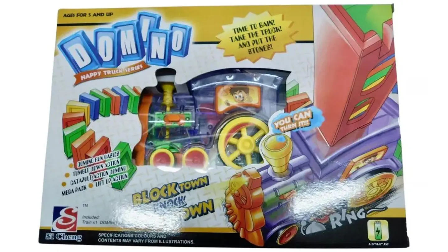 Juguete Carro Tren Dominó Electrónico Con Luces Y Sonidos 2