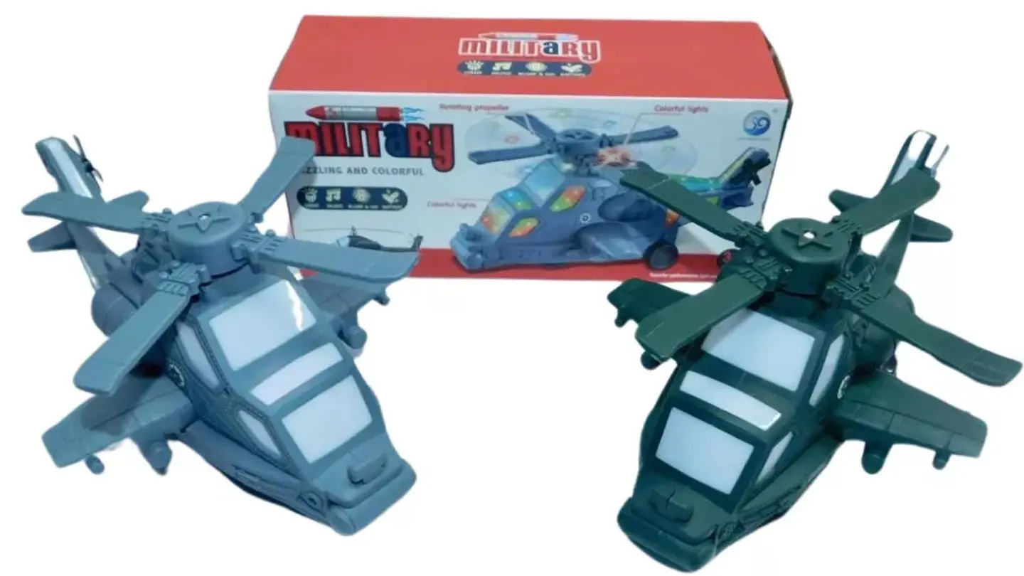 Helicóptero Luces Movimientos Sonidos Juguete Niños 1