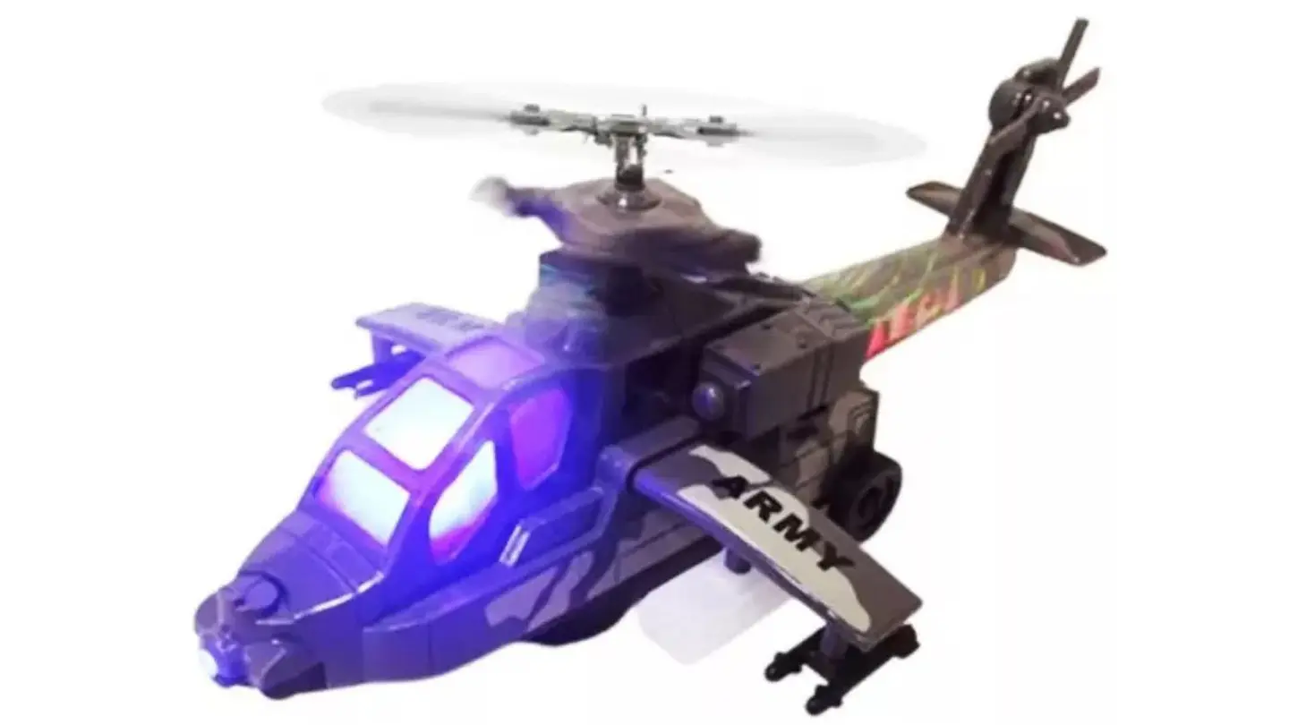 Helicóptero Luces Movimientos Sonidos Juguete Niños 2