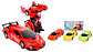 Carro Auto Transformable Robot Sonidos Movimiento Luces - Miniatura 1