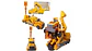Camión Constructor Tractor Transformable Robot Luces Niños - Miniatura 1
