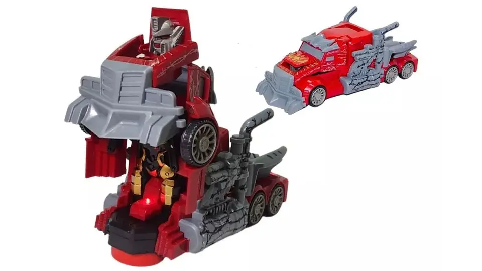 Transformers Robot Sonidos Luces Movimientos Niños Camión 4