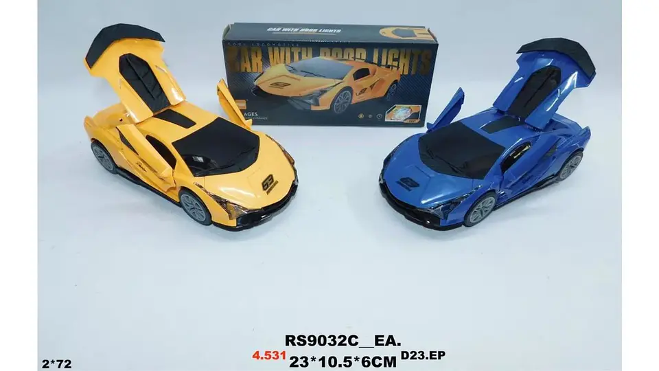 Carro Deportivo Auto Coche Abre Puertas Luces Movimiento 4