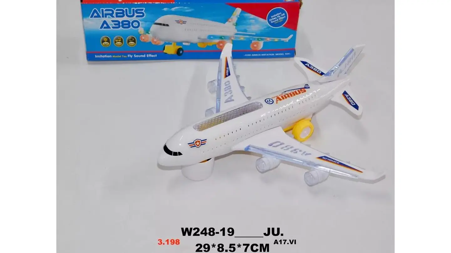 Avión Juguete Luz Sonido Movimiento Niños Bebe Juego W248-19 4