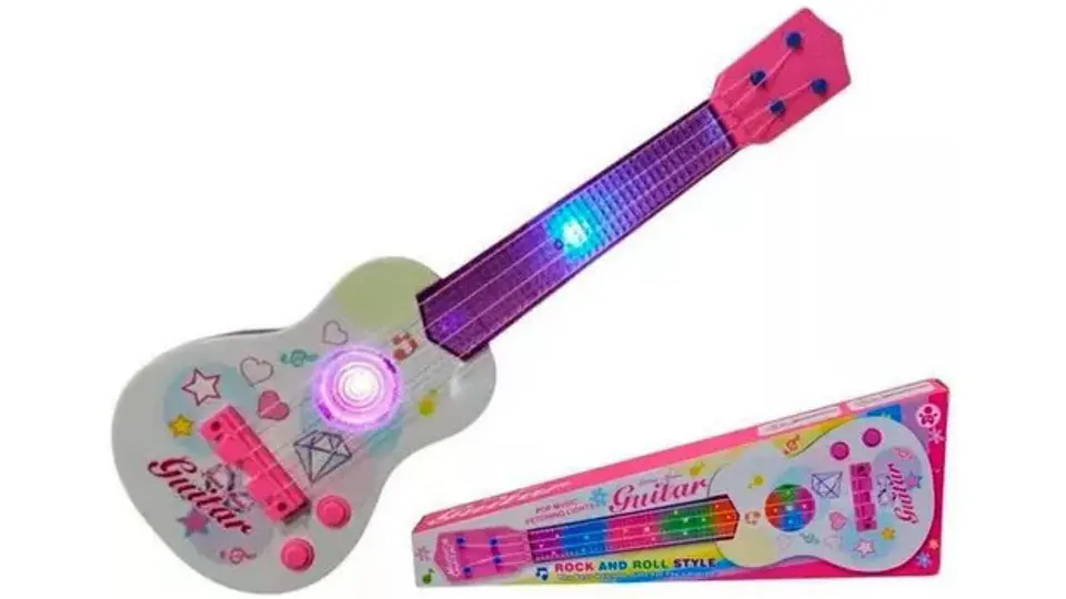 Guitarra Juguete Luces Sonido Niños Regalo Instrumento Music 1