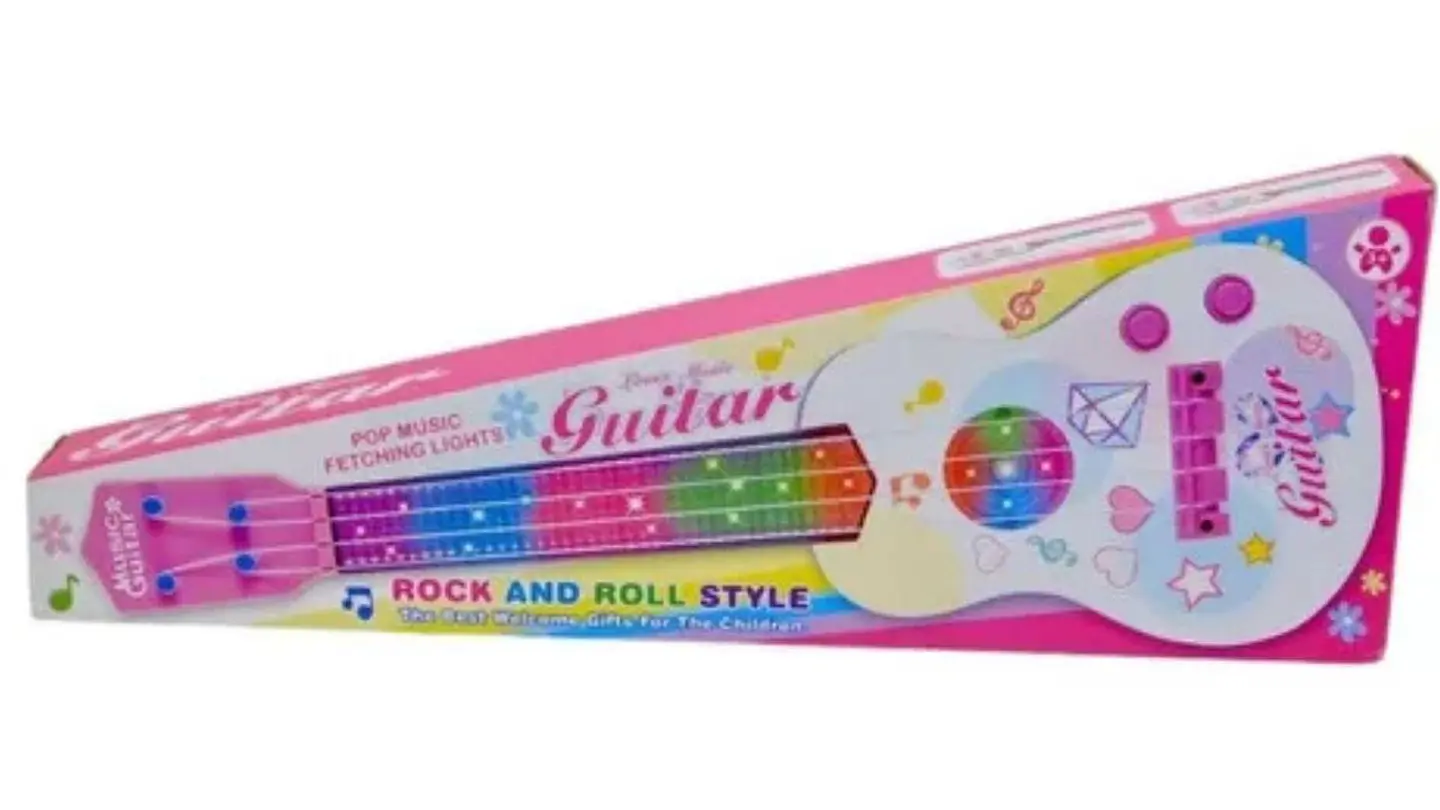Guitarra Juguete Luces Sonido Niños Regalo Instrumento Music 4