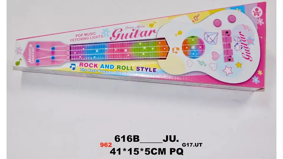 Guitarra Juguete Luces Sonido Niños Regalo Instrumento Music 5