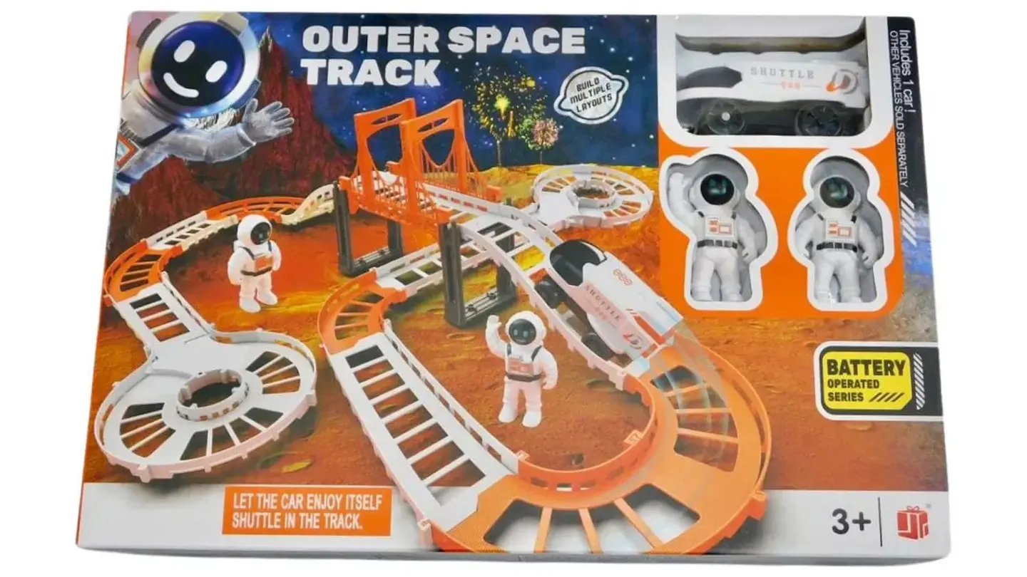 Pista Astronauta Nave Carro Espacial Puente Juguete Navidad 4