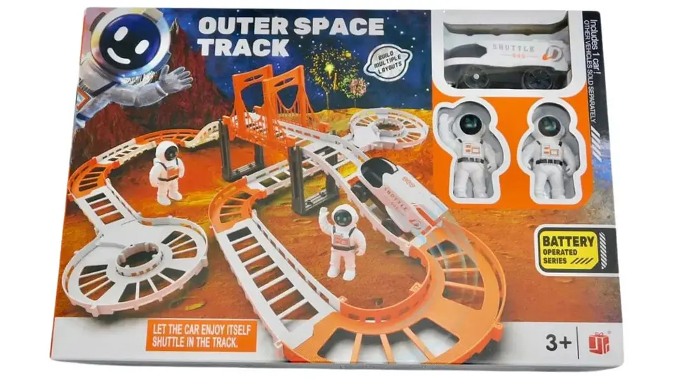 Pista Astronauta Nave Carro Espacial Puente Juguete Navidad 4