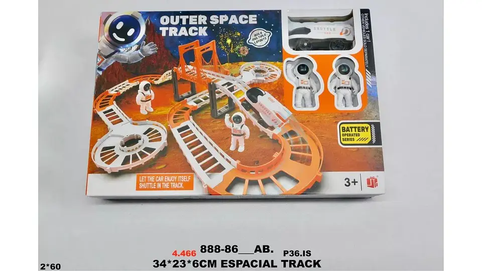 Pista Astronauta Nave Carro Espacial Puente Juguete Navidad 5