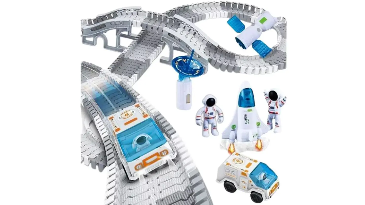 Pista Astronauta Nave Carro Espacial 142 Pcs Juguete Navidad 1