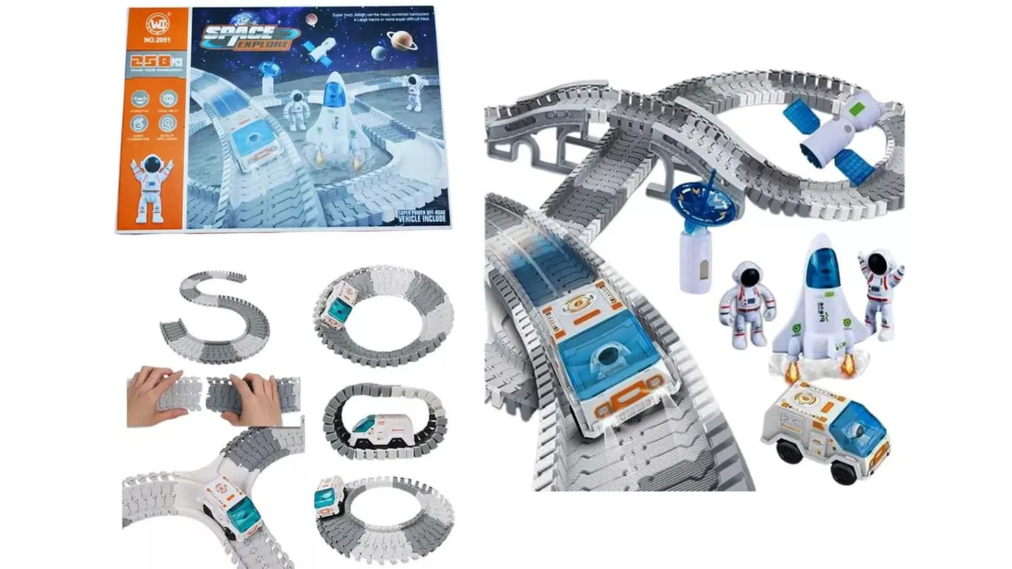 Pista 258 Pvc Astronauta Nave Carros Cohete Juguete Galaxia 1