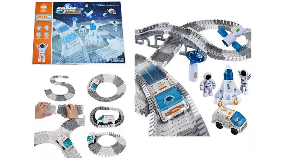 Pista 258 Pvc Astronauta Nave Carros Cohete Juguete Galaxia 1