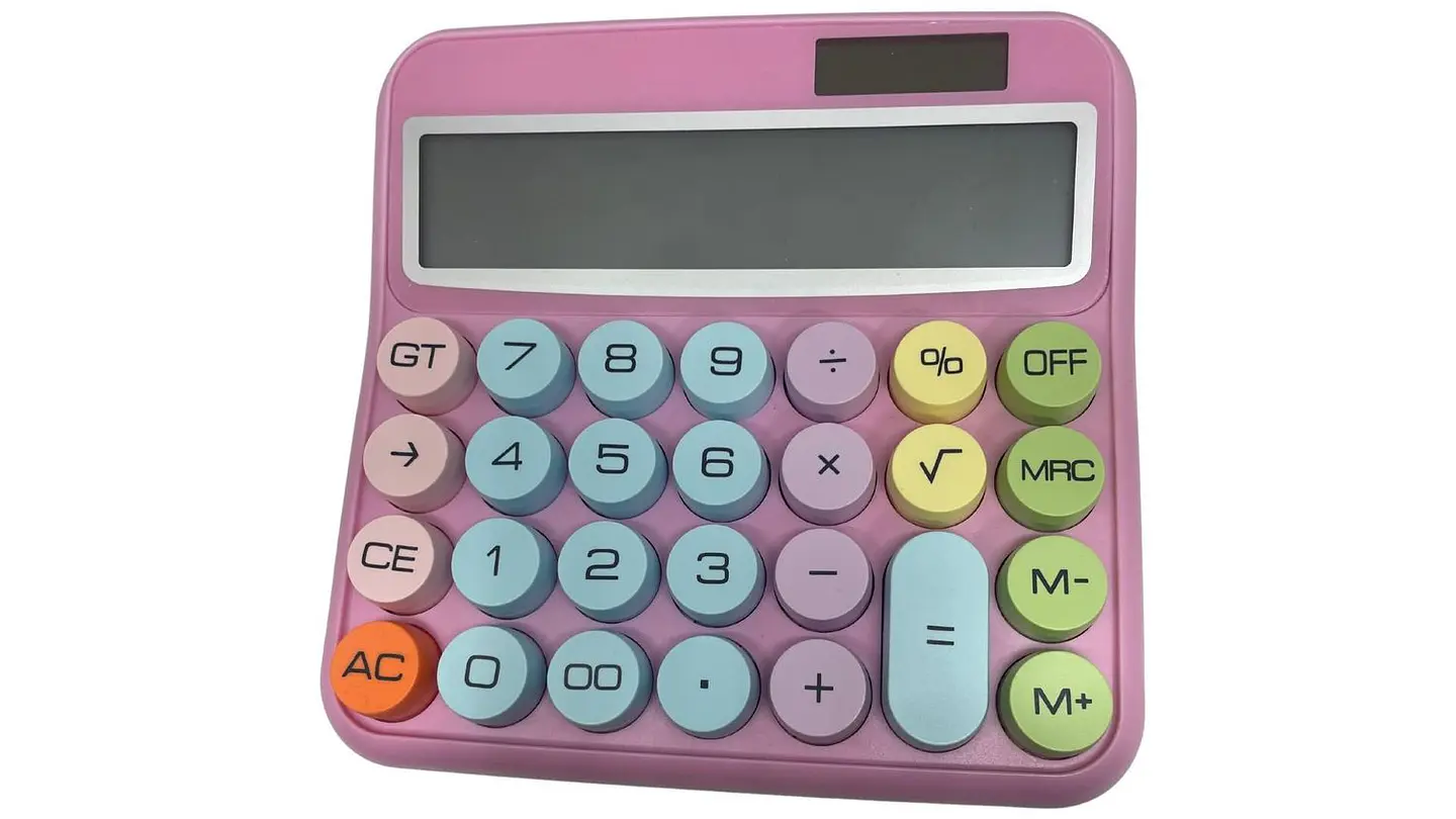 Calculadora Portátil Para Oficina Y Hogar- Colores Pastel 2