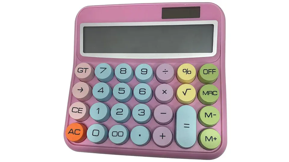 Calculadora Portátil Para Oficina Y Hogar- Colores Pastel 2