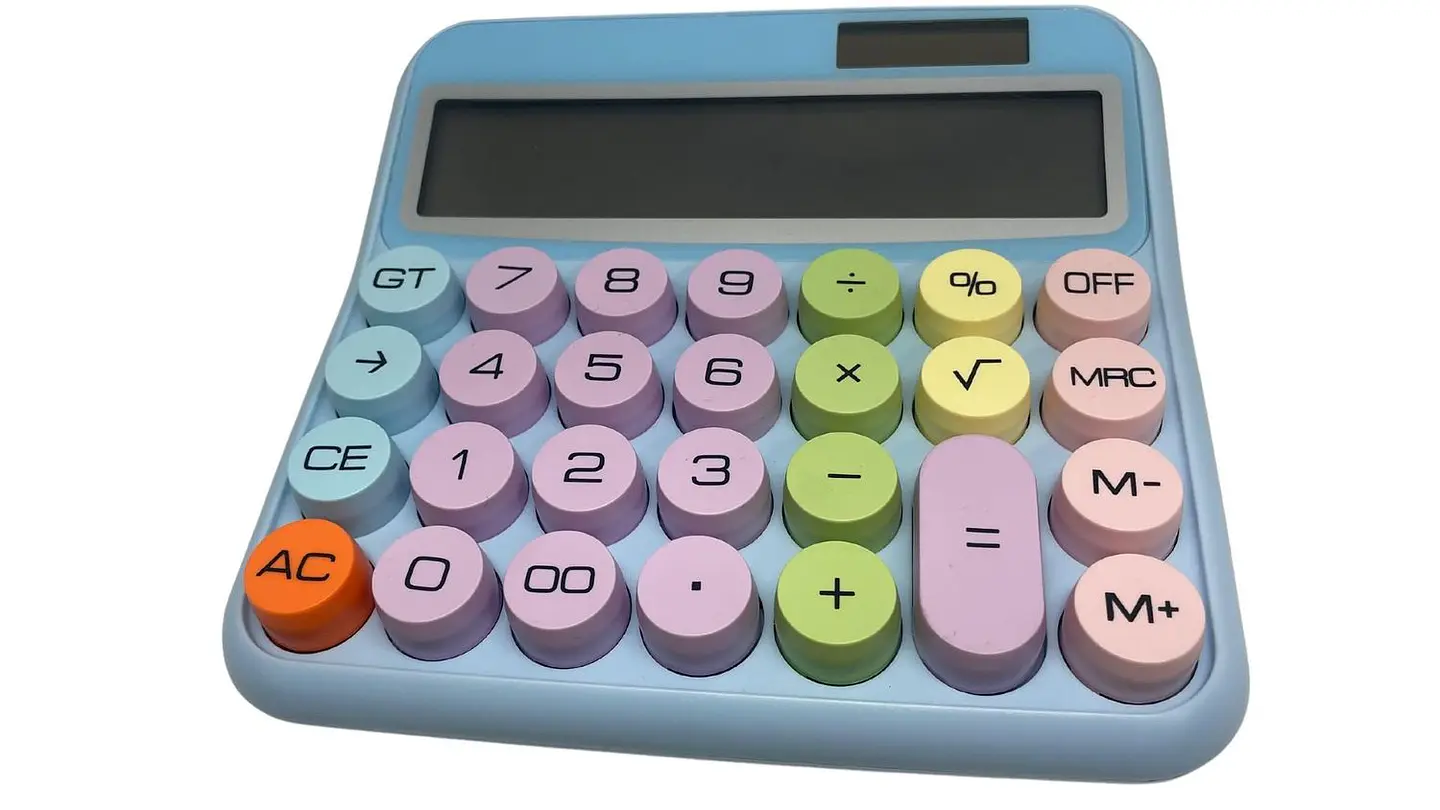 Calculadora Portátil Para Oficina Y Hogar- Colores Pastel 4