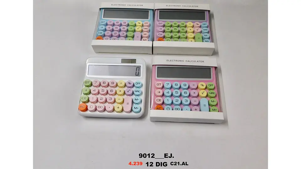 Calculadora Portátil Para Oficina Y Hogar- Colores Pastel 5