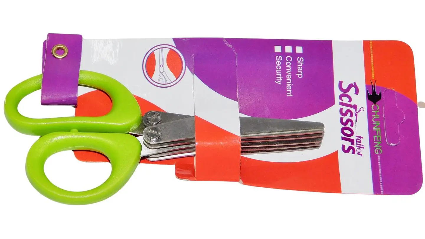 Tijeras Cocina Multiusos Corta Hierbas 5 Cuchillas De Acero 3