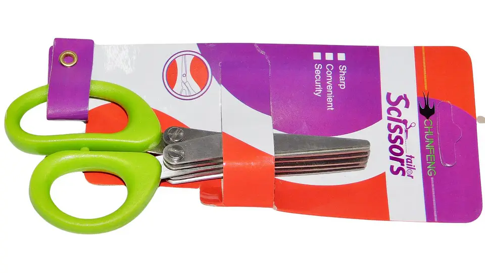 Tijeras Cocina Multiusos Corta Hierbas 5 Cuchillas De Acero 3